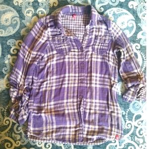 edc Plaid Blouse